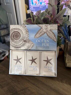 Greenwich Bay Trading Company Ocean Pur Luxurious Spa Soap Set (3) - NIB